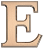 Gemini Letters - Flat Cut Metal Sign Letters Satin Face Polished Bevel