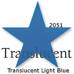 Channel Sign Letters Colors 2051 Translucent Light Blue